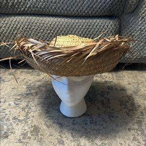 Straw Sun Hat with Fringe